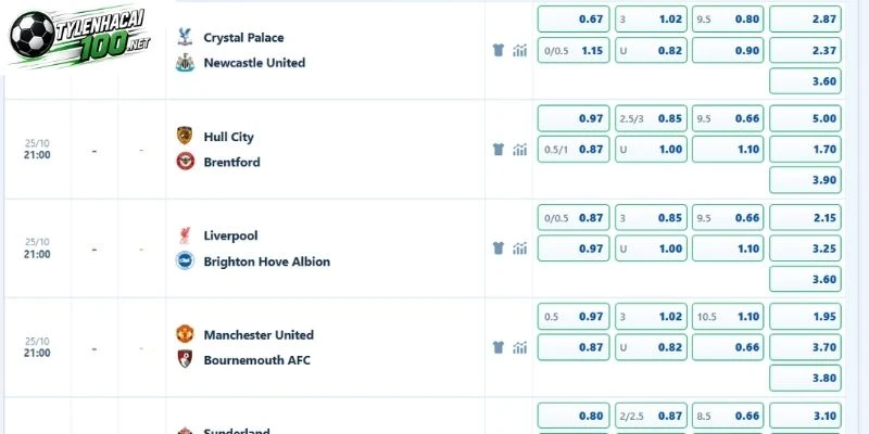 Tỷ Lệ Kèo Hull City Vs Brentford - NHA, 25/10/2026 5 Tỷ lệ odds đáng ăn tiền vào ngày 25